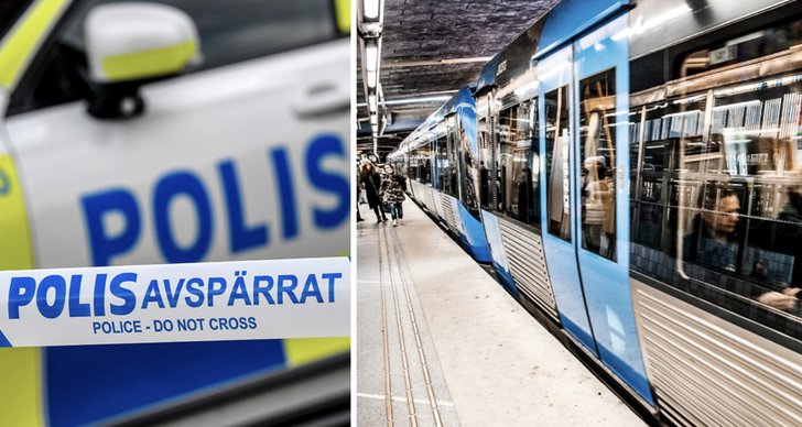 tunnelbana, Stockholm, sos alarm, polis